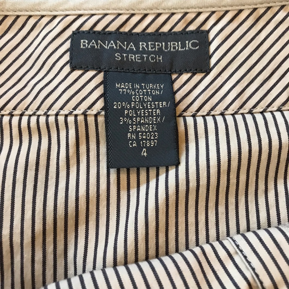 Banana Republic Cotton Vertical Stripe Skirt - 4 - Picture 6 of 6
